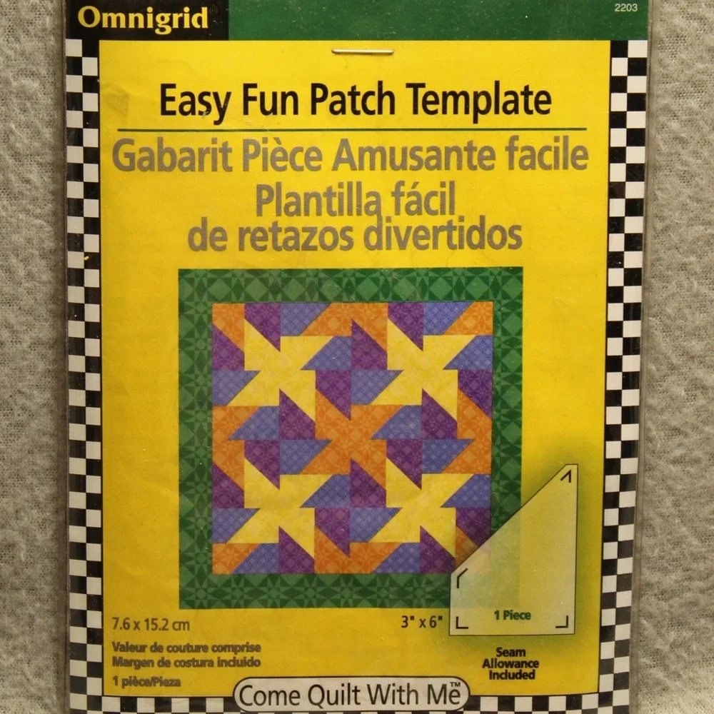 Omnigrid Easy Fun Patch Template 3x6 Acrylic Quilting Tool 2203‎ Sewing DIY